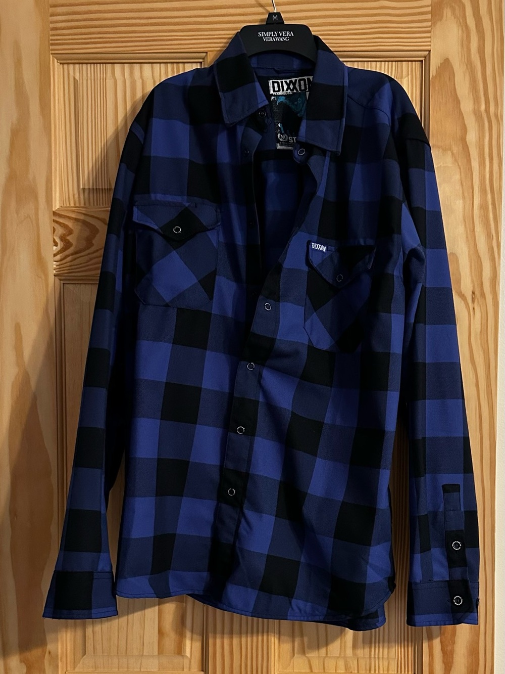 DIXXON Blue and Black Buffalo Plaid Button-Down Shirt